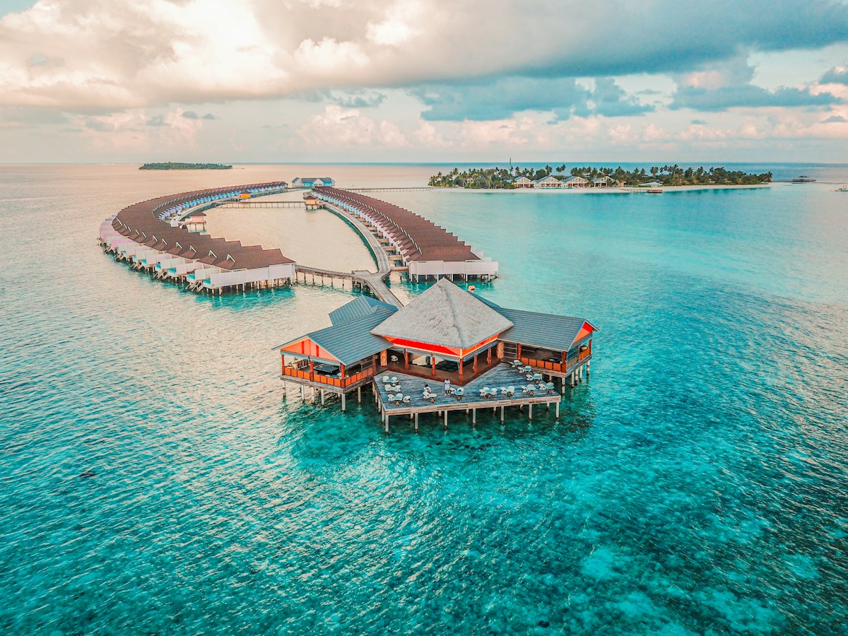 Overwater resort in the Maldives
